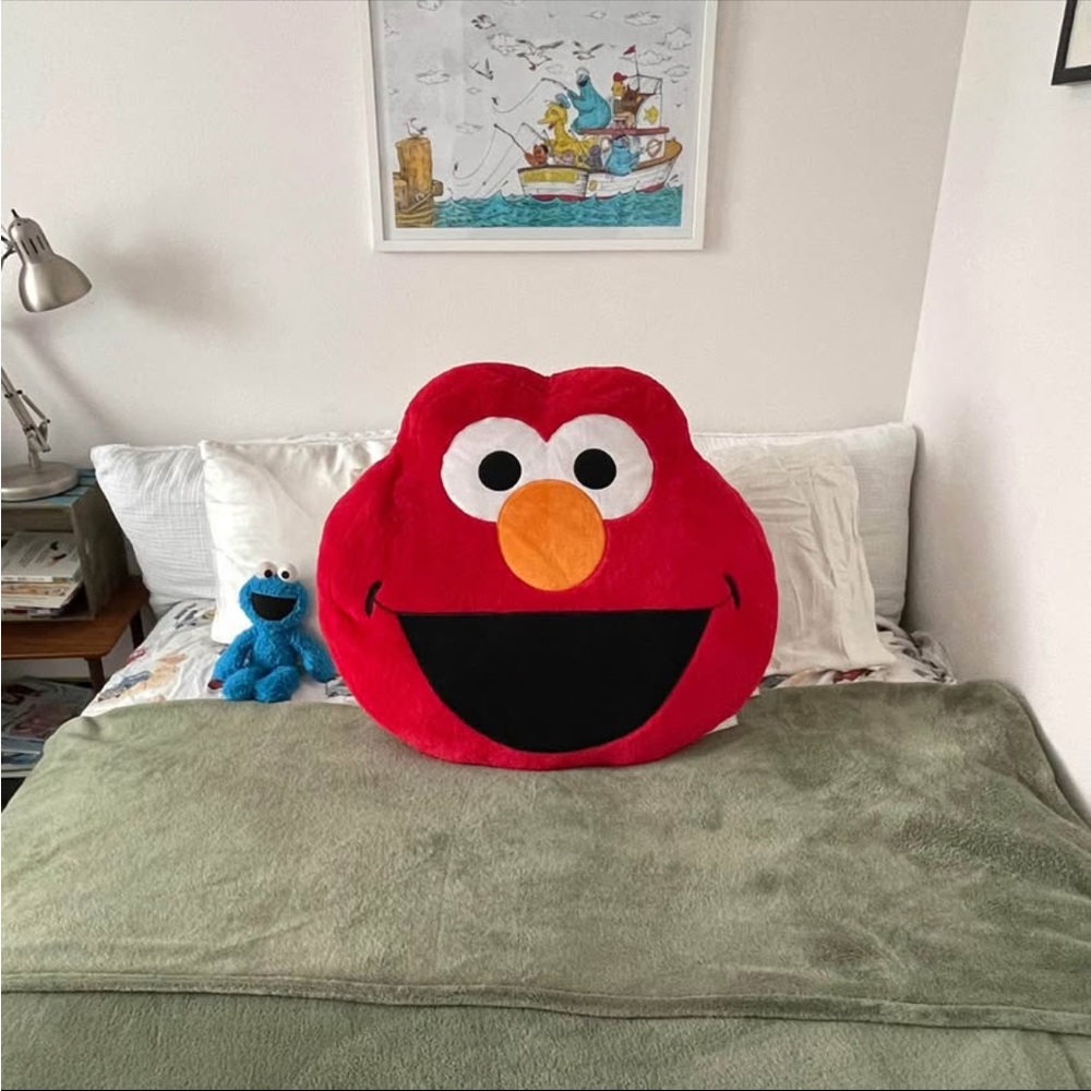 Oversized Sesame Street Elmo Pillow
